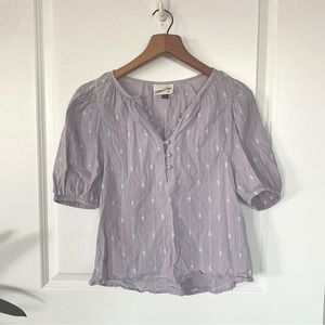 Universal Thread light purple puff sleeve top